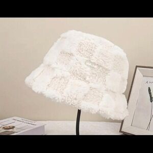 Fuzzy bucket hat